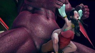 3D动画：巨兽狂操阿拉伯公主！高潮迭起的异域性爱盛宴！