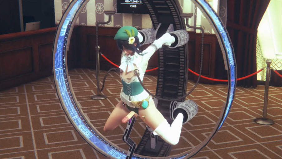 《原神》BL角色温蒂在性爱机器中的狂野交合，高潮体验